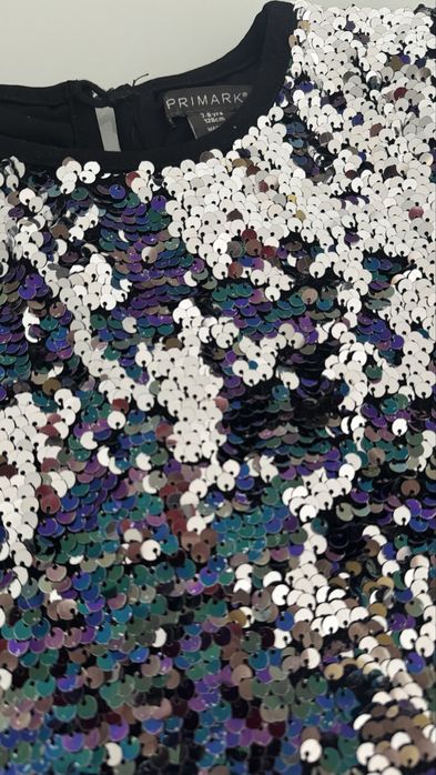 Rochita paiete Primark, marime 128 (7-8 ani)