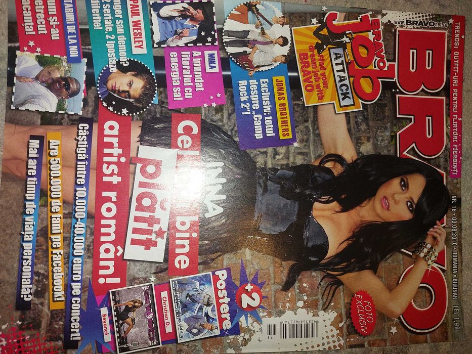 Revista Bravo Romania cu Inna pe coperta