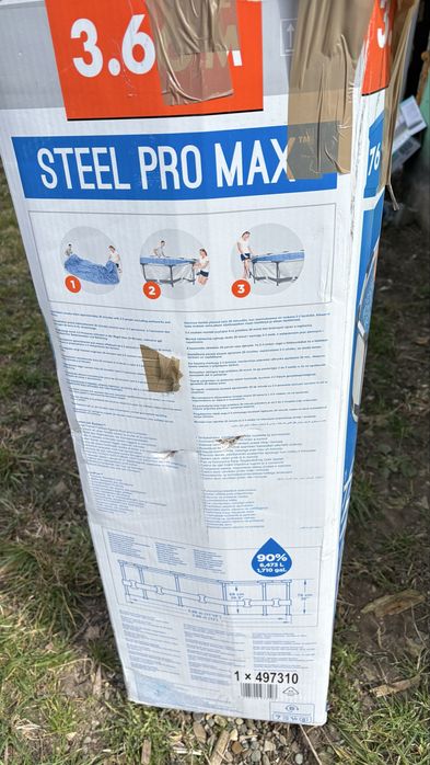 Vând piscină pro max 3,66mx1 m