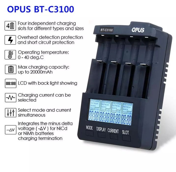 Opus bt-c3100 v2.2 зарядное устройство.