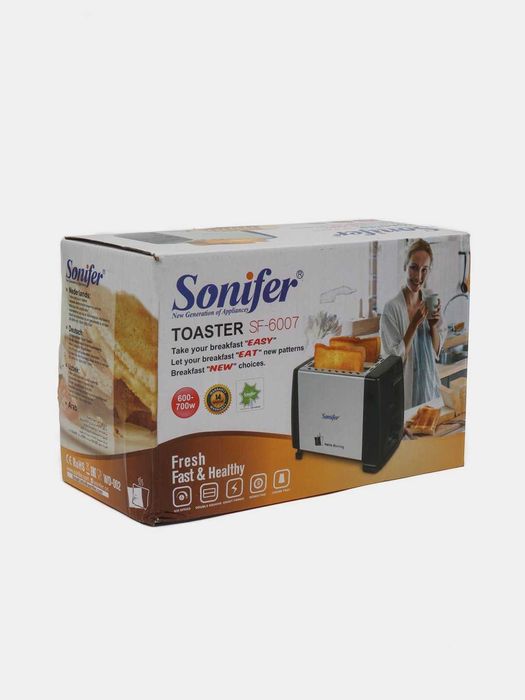 Тостер электрический Sonifer SF-6007, 5 степеней поджаривания