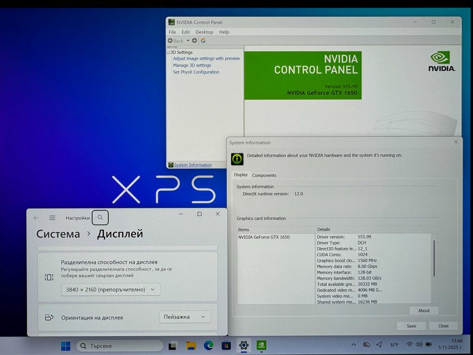 15.6' 4K OLED i7-9750H DELL XPS 7590 16GB DDR4/512GB NVMe/GTX 1650 4GB
