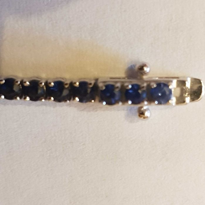 Bratara tennis 18K safire 3.9crt