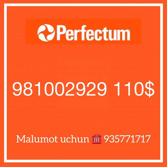 Perfectum chiroyli nomer