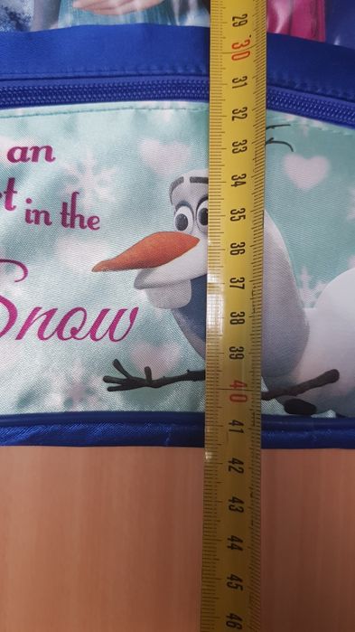 Ghiozdan roz + Ghiozdan Anna si Elsa, Frozen, 34 cm, nou cu eticheta.