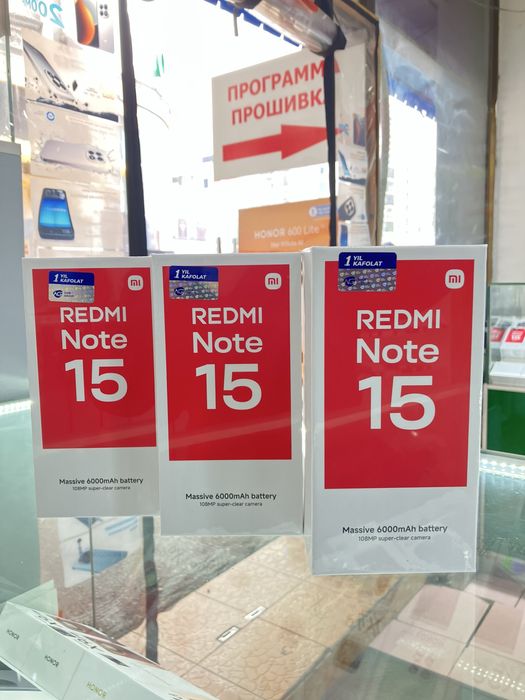 Redmi Note 15 6/128 8/256 1Yil Garantiya