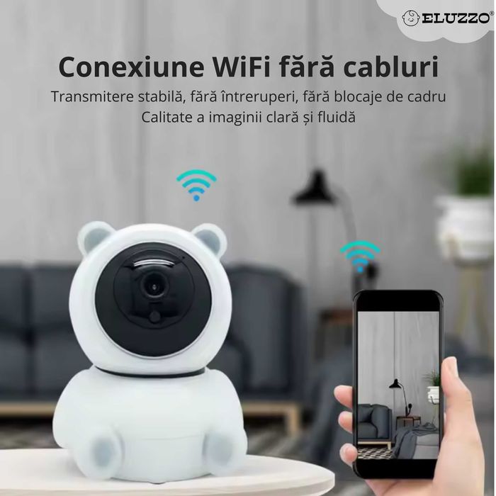 Camera Monitorizare Wireless, Full HD 2MP, NOUA, in cutie.