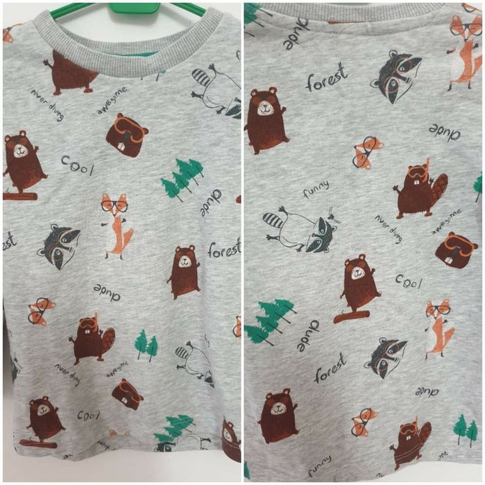 Сет детски блузки  "Горски животни"