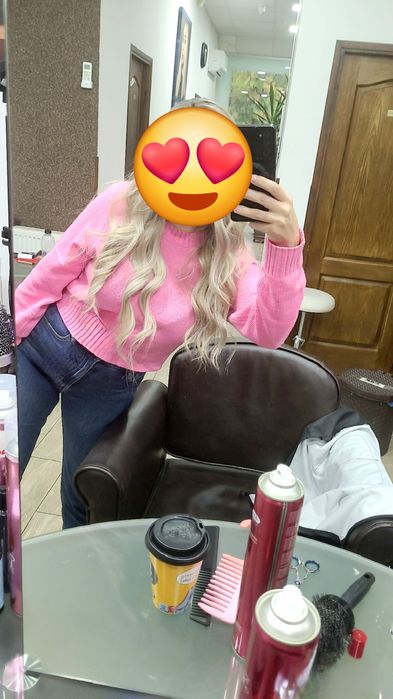 Pulever roz moale marimea M