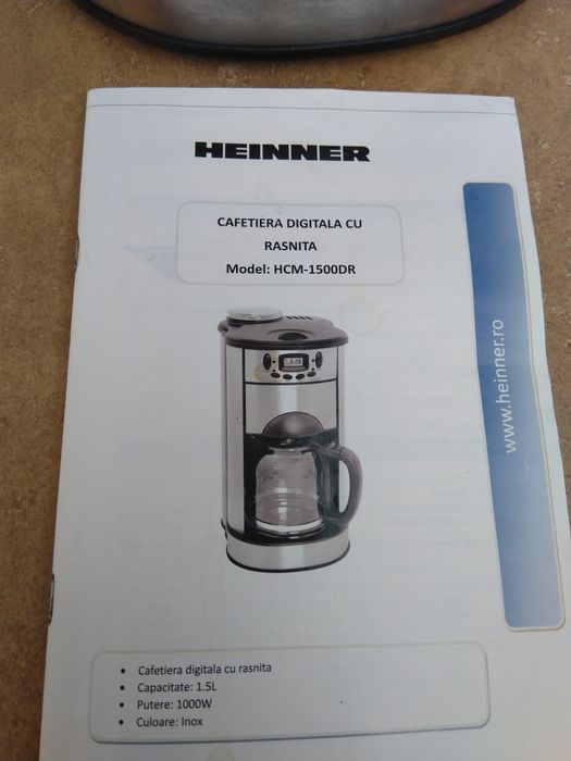 Cafetiera cu rasnita Heinner