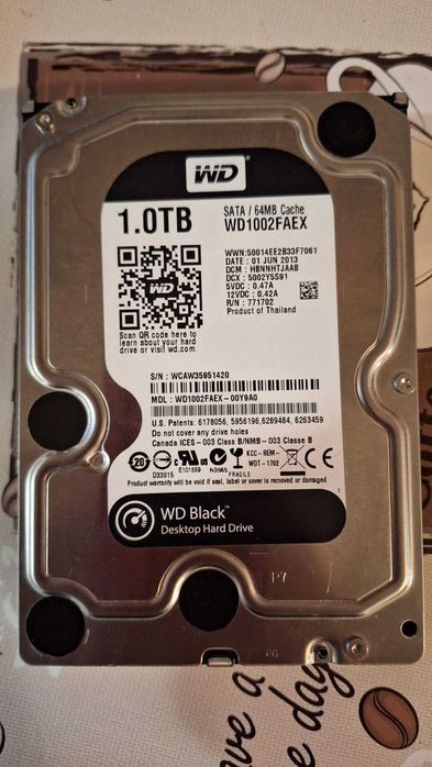 HDD Western Digital Black Desktop, 1TB, SATA 3