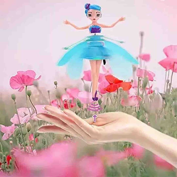 Oferta 2 Bucati x Papusa, Printesa, Zana Zburatoare , Roz si Albastra