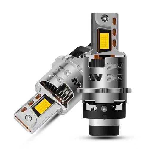 ГАРАНЦИЯ, Мощно LED Крушки (Заместител на Ксенон) – Максимална Яркост D1S,D2S и D3S