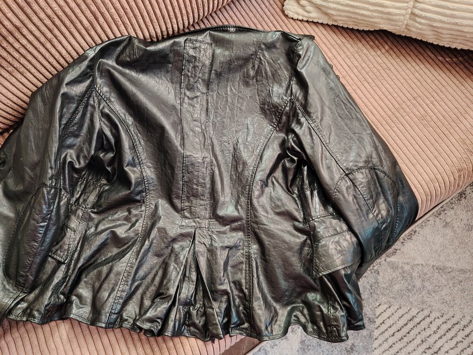 Кожено яке, естествена, мачкана  кожа