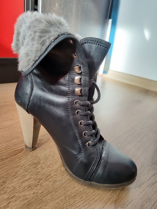 Botine piele naturala Benvenuti, marimea 37