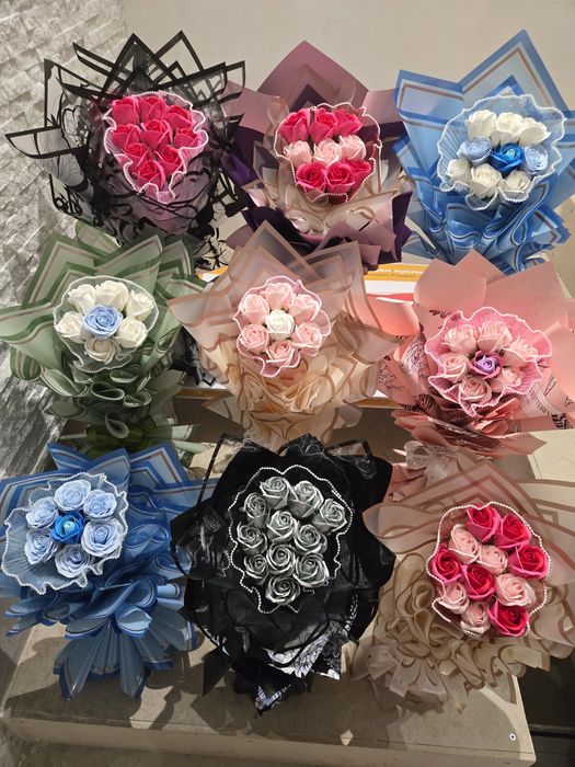 Buchete din flori de sapun