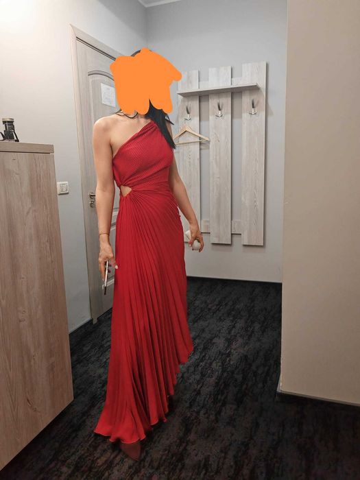 Rochie de ocazie asimetrica Mango