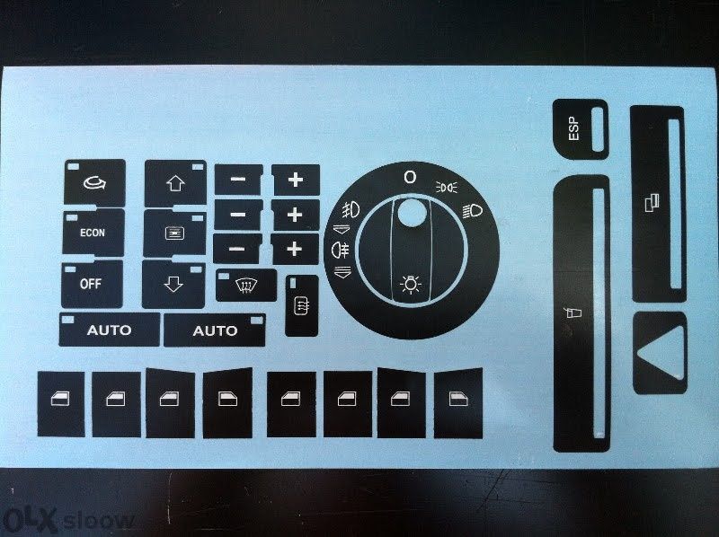 Нов модел стикери - лепенки за възстановяване на копчета, бутони А4