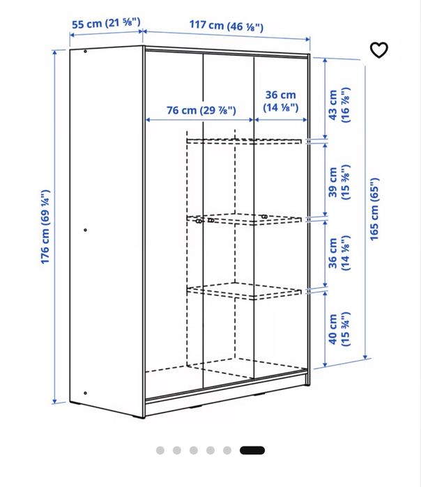 Dulap IKEA alb stare f buna
