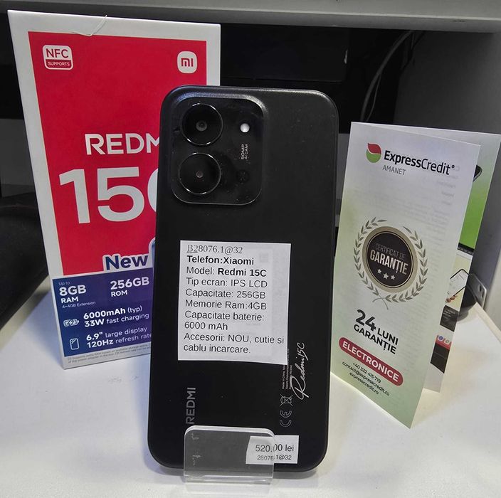 Telefon Xiaomi Redmi 15C (AG32 B28076.1) 2 ANI GARANTIE!