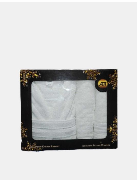 Халат банный 4в1 для женщин и мужчин 100% хлопок новый