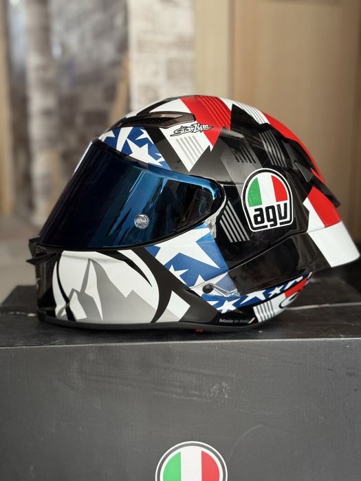 AGV Pista GP RR - Rossi Soleluna 2022 - M + Mir Americas - MS