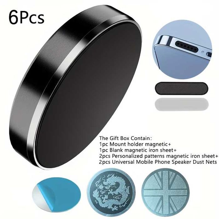 Suport telefon auto magnetic – prindere rapidă