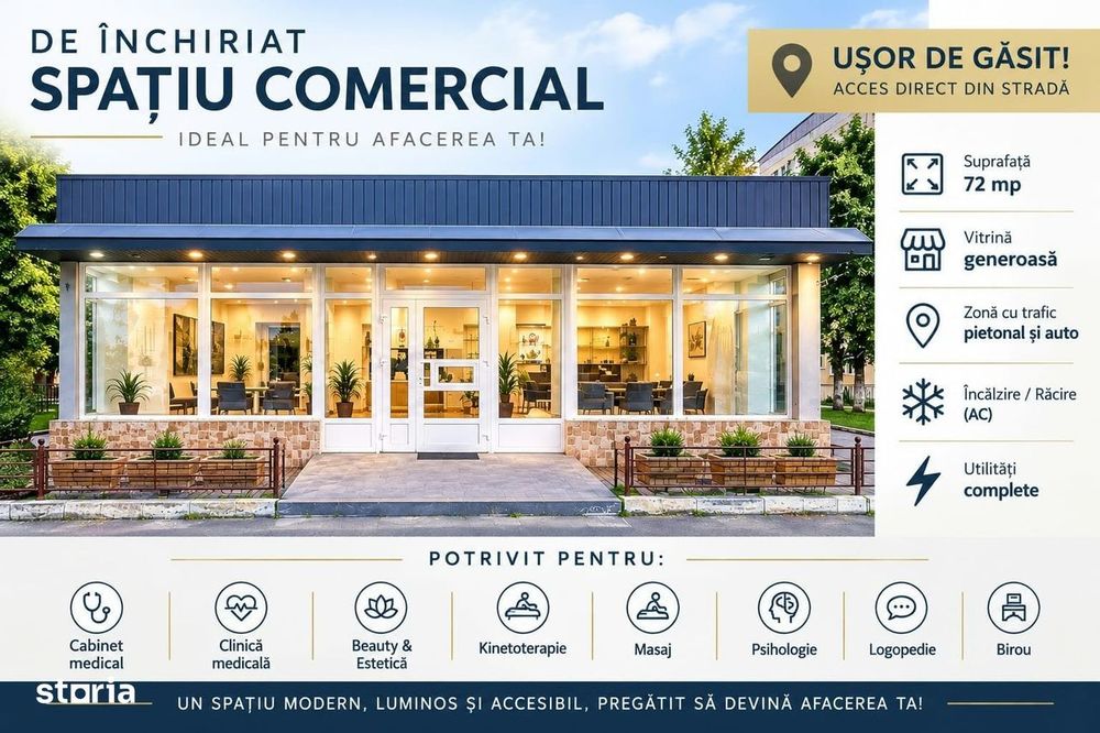 Spatiu Cabinet Salon Clinica Birou in Roman NT