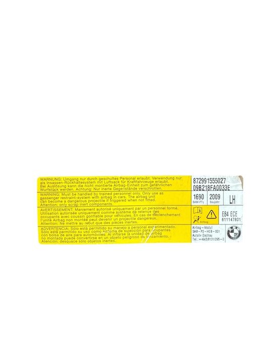 Airbag Scaun Stanga Fata Bmw X1 E84 2009 - 2015 611147801