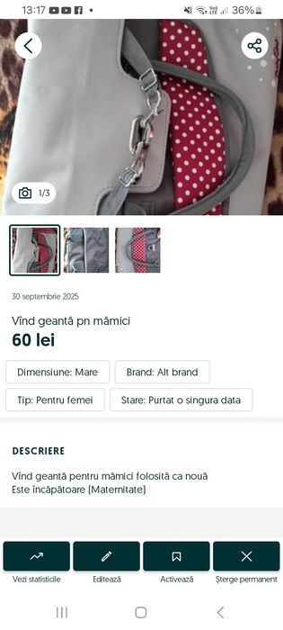 Vînd rochiță de vară,Rusac, Gentuță elegantă,Geantă maternitate