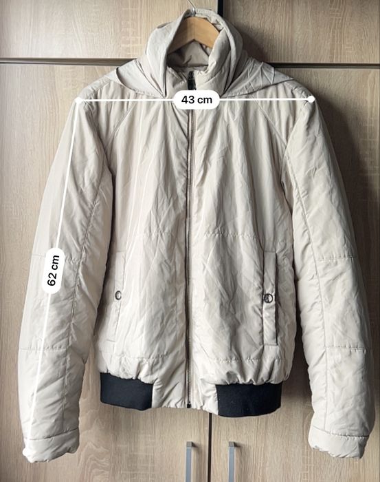 Geaca Unisex Puffer Bej Versace de Toamna si Iarna