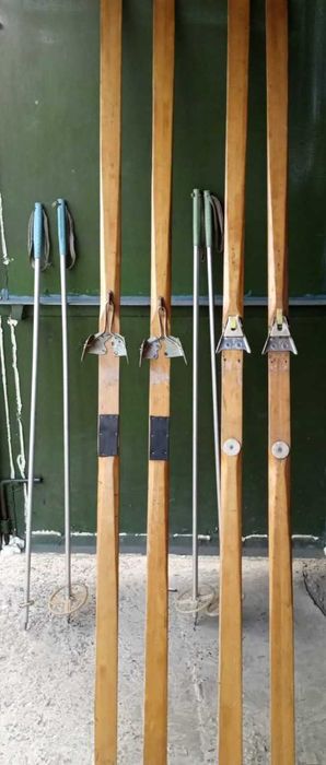 Лыжи взрослые деревянные