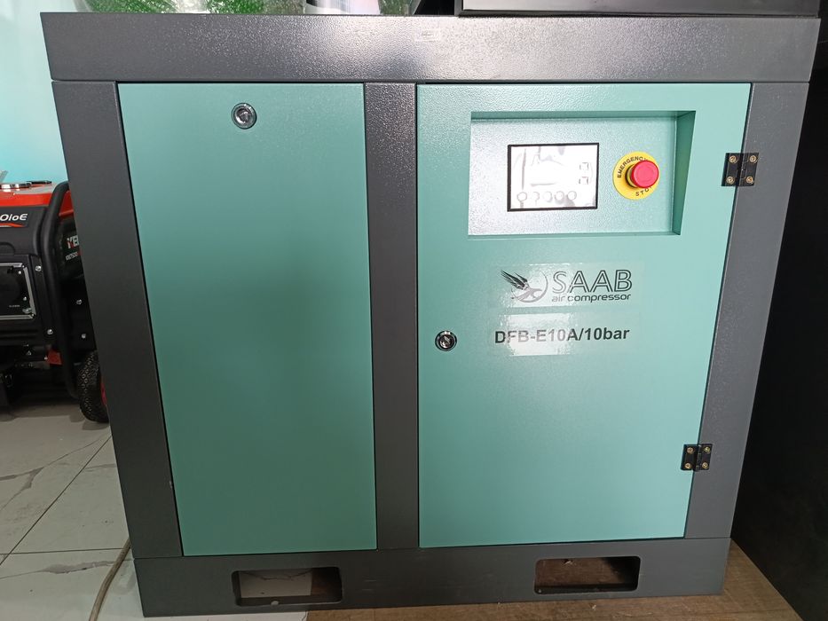 7.5 кВт ли винтли  ҳаво компрессори, шина устахоналари бўёқ цех