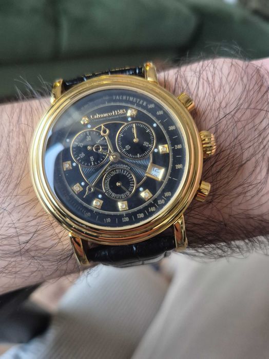 Ceas elegant Calvaneo 1583 Placat cu Aur