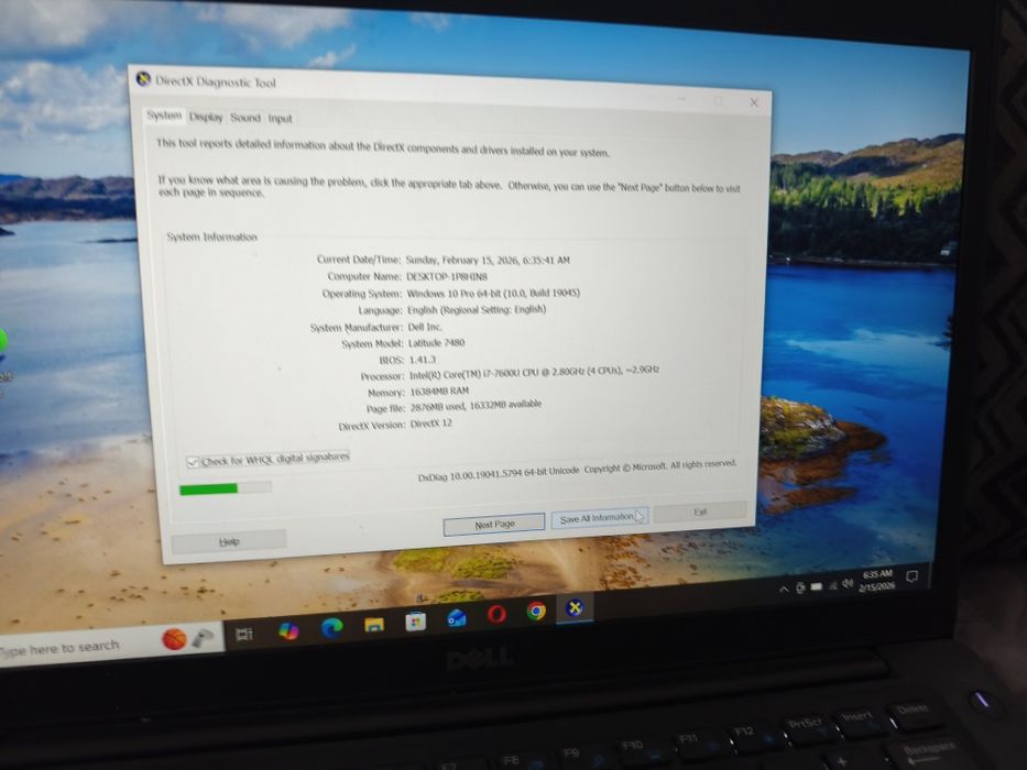 Laptop gaming școală efactura Dell i7 Ram 16Gb ssd Win 10 office CSGO
