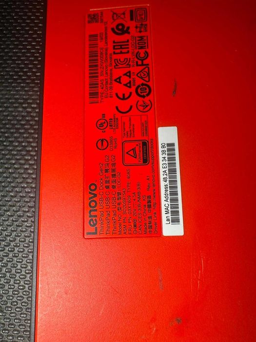 Docking Station Lenovo ThinkPad USB-C Dock Gen 2 40AS HDMI DisplayPort 90W