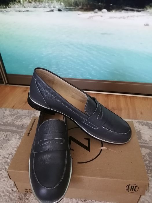 Лоферы кожаные,размер 40