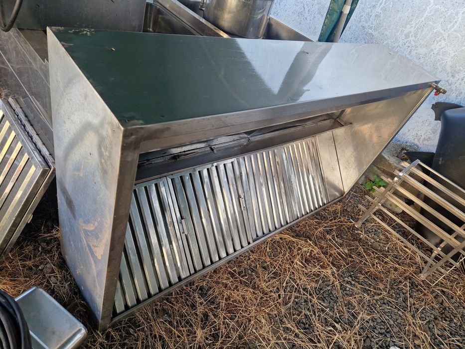 Hota inox cu filtre, de.perete sau centrala, fără motor