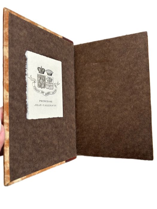 Carte Emile Verhaeren Les Visages de la Vie Ex-Libris Princesse Jean Callimachi