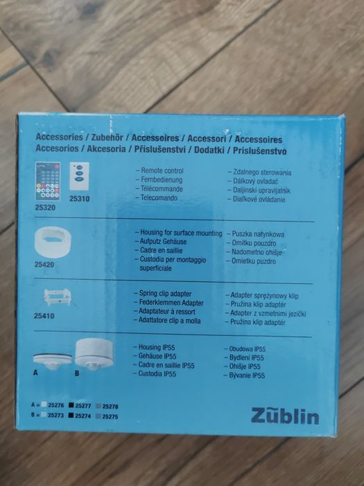 Senzor prezență 360° Züblin / Niko – NOU, 16 m, tavan – 7 bucăți