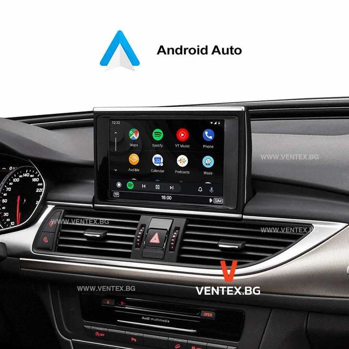 Безжичен CarPlay и Android Auto модул за Audi A4 A5 A6 A8 (2010–2018)