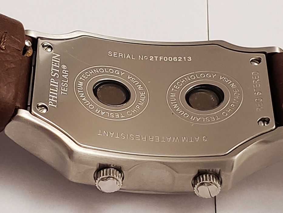Ceas - Philip Stein Teslar -cu oră duală, fabricat în 2005, NEFOLOSIT!