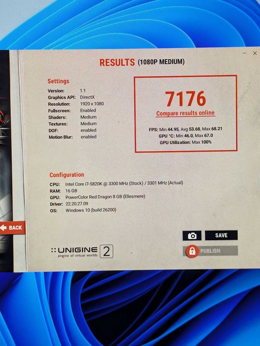 PC Gaming i7-5820k, 16GB RAM ddr4, Placa video 8 GB, Windows 11