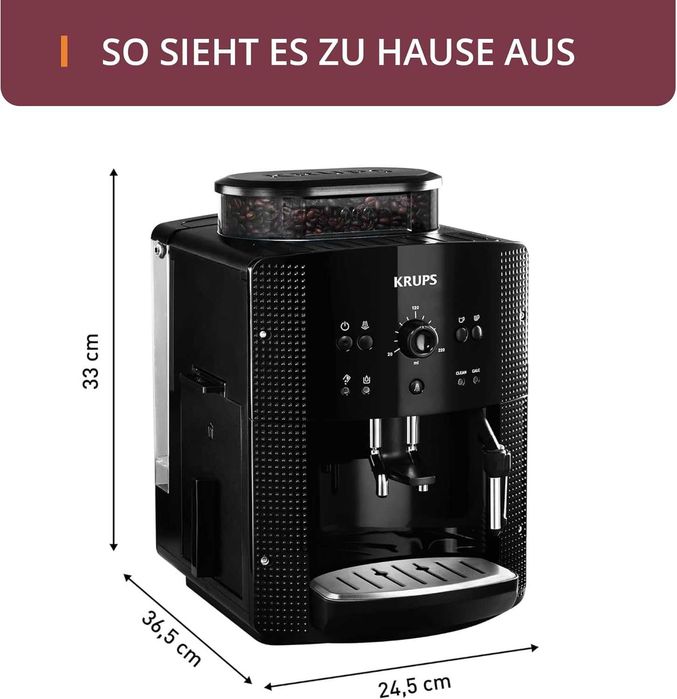 Кафеавтомат Krups Arabica Picto EA810870 функция за 2 чаши, кафемашина