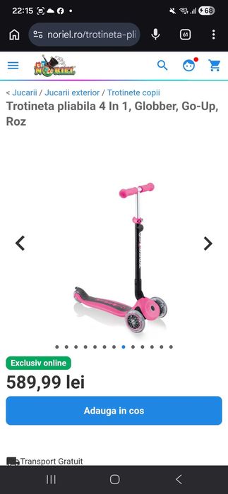 Vand Trotinetă & tricicleta GLOBBER GO-UP 4 in 1