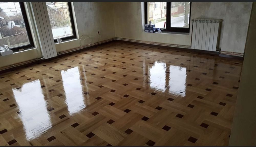 Recondiționare Parchet Masiv (Slefuite,chituire, lăcuire)