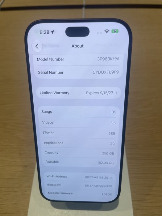 Iphone 18 pro 256gb Burgundy (Бордовый)