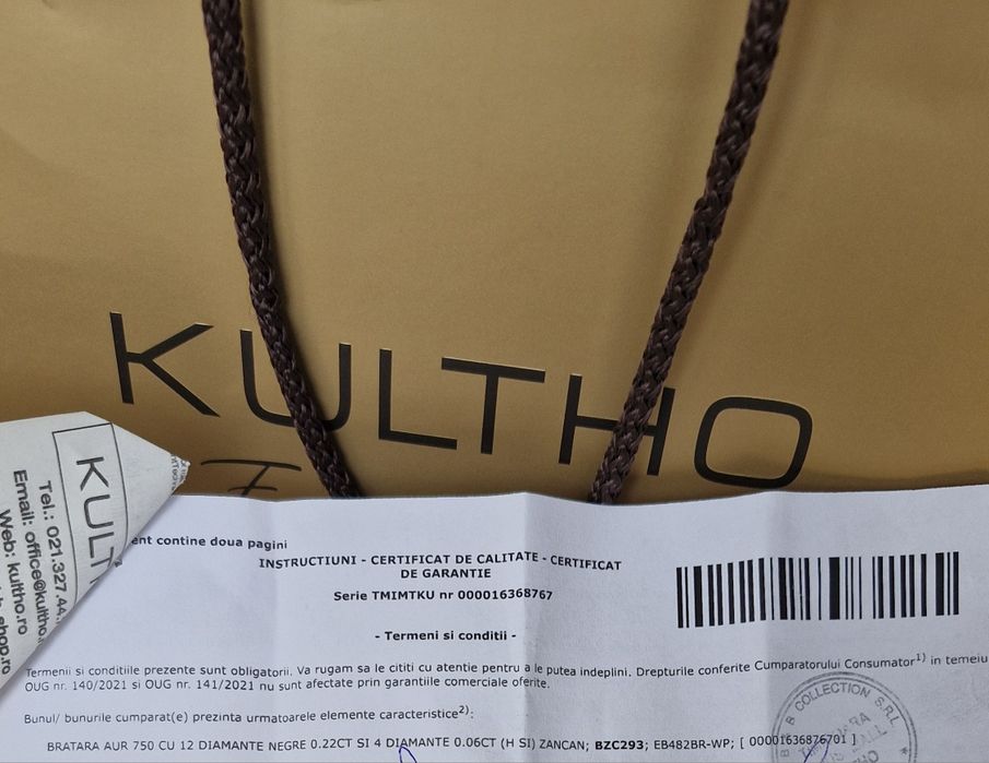 Vand bratara Aur si Diamante Zancan
Colectie: Gold Insig