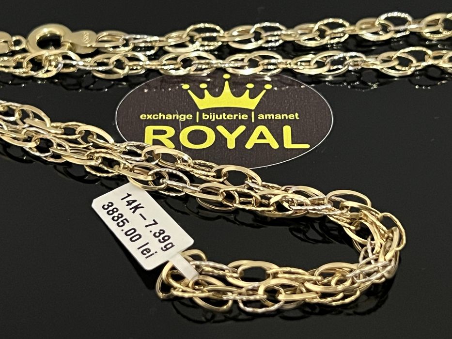 Bijuteria Royal CB : Lant aur 14k 585 7,39 grame