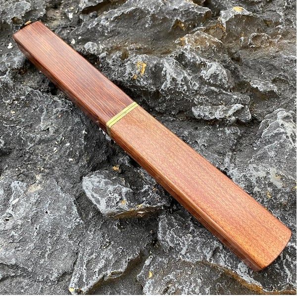 Set doua cutite japoneze fixed blade, maner lemn, 24 cm, vanatoare